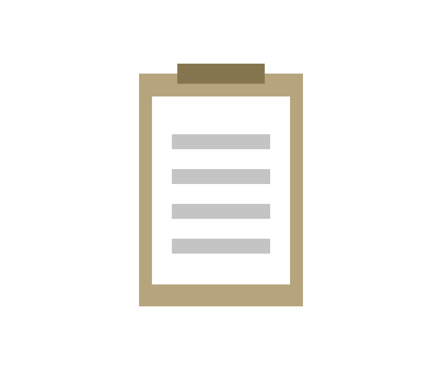 vector image of a checklist on a clipboard